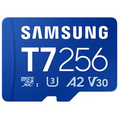 Samsung MicroSDXC 256 GB UHS-I U3 V30 A2, fino a 170 MB/s, blu
