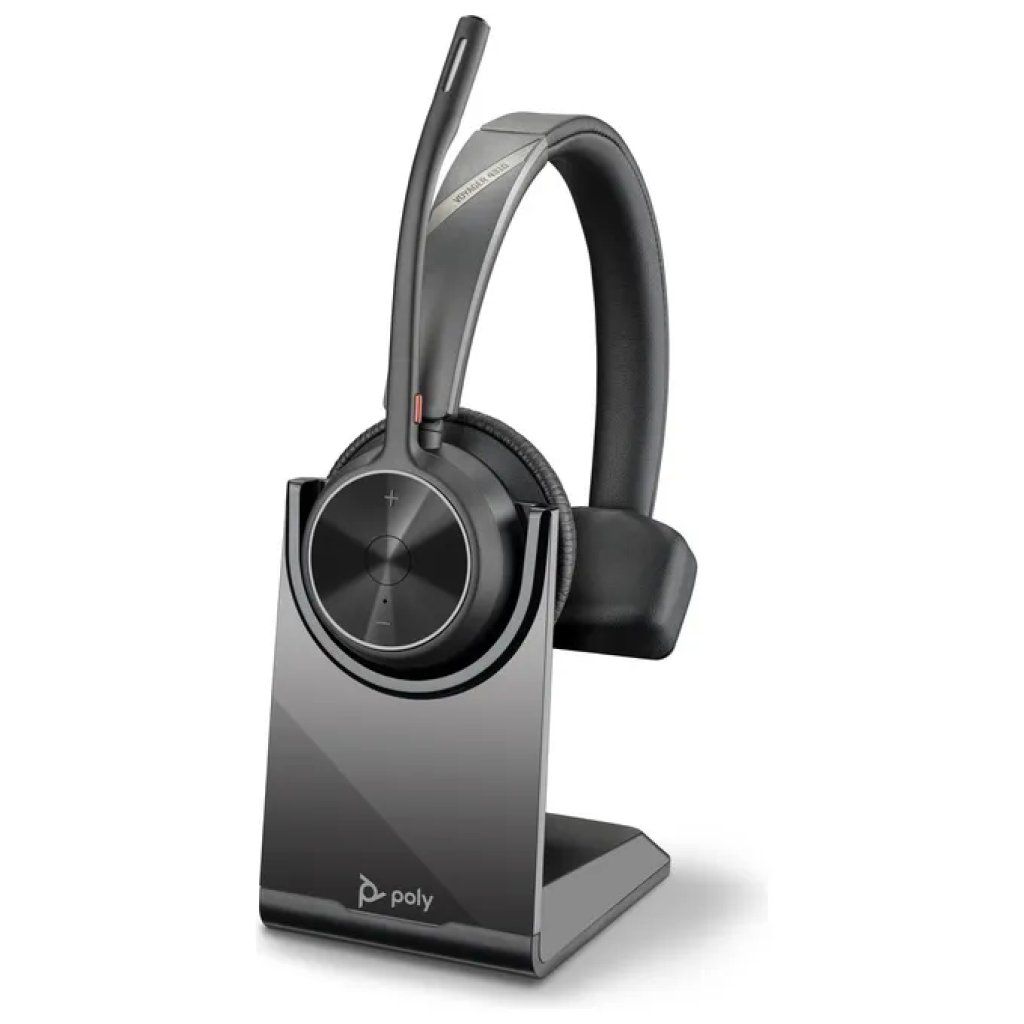 HP Poly Voyager 4310 UC – Cuffia monoaurale Bluetooth 5.2 con adattatore USB-A e base di ricarica HP Poly Voyager 4310 UC – Cuffia monoaurale Bluetooth 5.2 con adattatore USB-A e base di ricarica