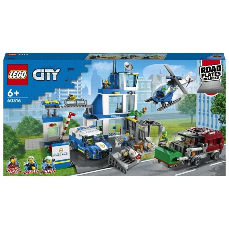 LEGO City 60316 Stazione di Polizia con Camion ed Elicottero, 647 Pezzi LEGO City 60316 Stazione di Polizia con Camion ed Elicottero, 647 Pezzi