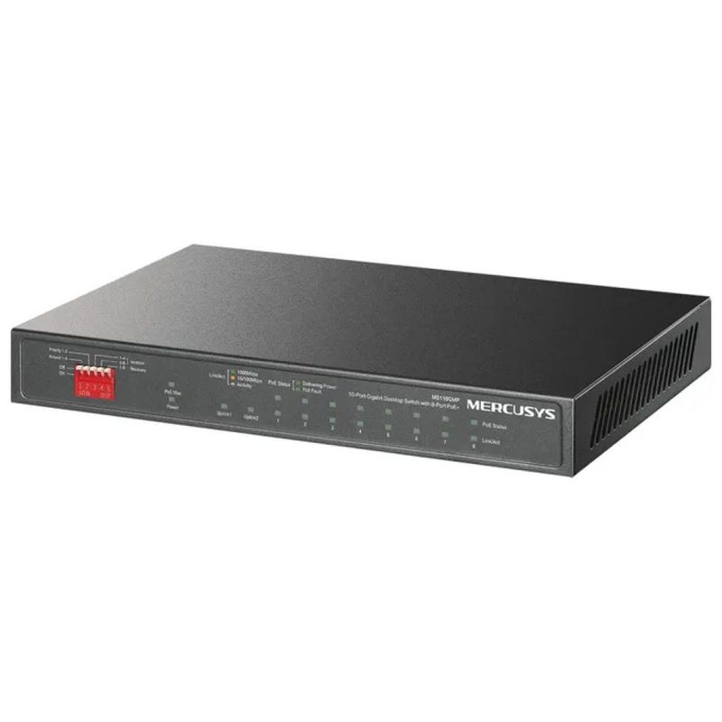 Mercusys MS110GMP Switch Gigabit 10 Porte PoE+
