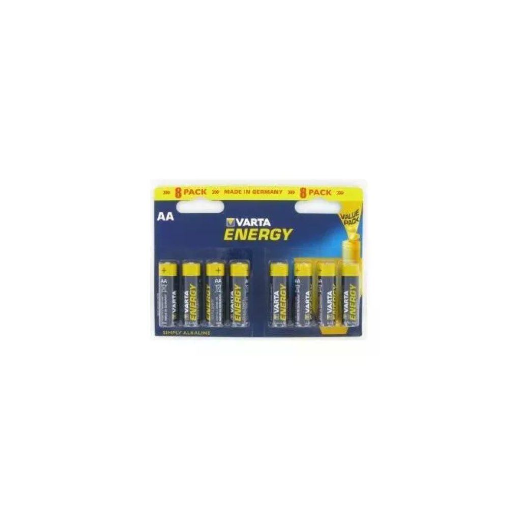 VARTA Energy Batterie Alcaline AA Stilo, Confezione da 8