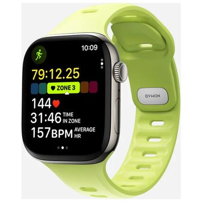 Nomad Tempo Band NM011420858 – Cinturino FKM verde lime per Apple Watch 45/46/49 mm