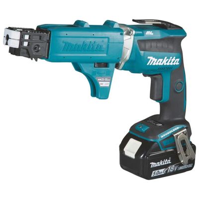 Makita DFS452TJX2 Avvitatore per Cartongesso 18 V Brushless con 2 Batterie da 5,0 Ah