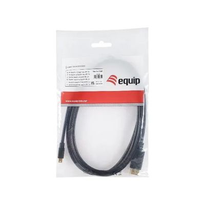 CONCEPTRONIC Equip 133442 Cavo Mini DisplayPort a DisplayPort, 2 m, 4K 60 Hz, Nero