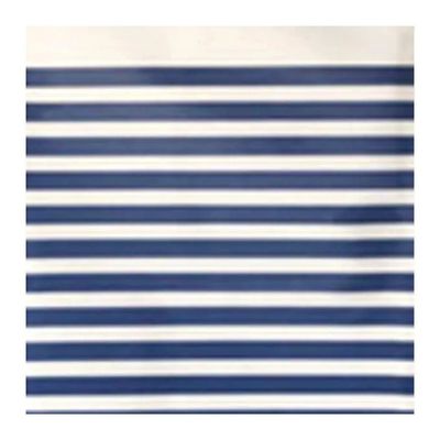 Aglaia Tenda Doccia PEVA a Righe Blu e Bianche 240 x 200 cm con Anelli