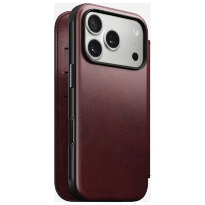 Nomad Modern Leather Folio per iPhone 17 Pro – Borgogna Nomad Modern Leather Folio per iPhone 17 Pro – Borgogna