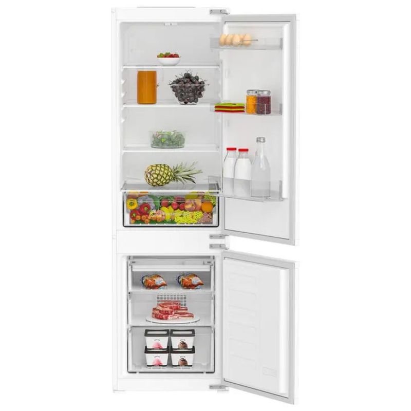Indesit KINH 1271 B4E Frigorifero Combinato da Incasso 262 L No Frost, Classe E, Bianco