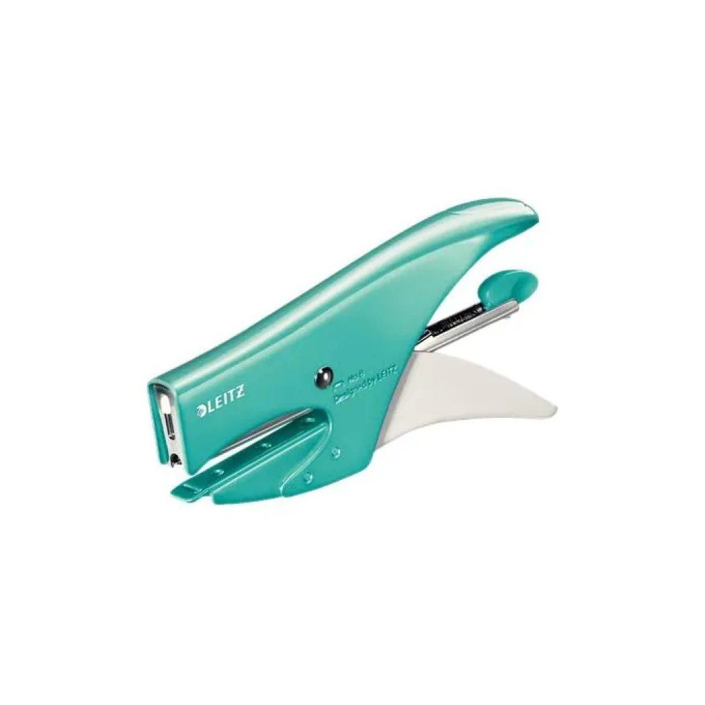 Leitz WOW Cucitrice a Pinza Acqua Marina, 15 Fogli