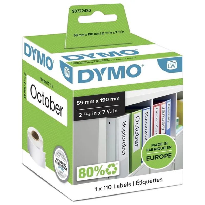 DYMO 99019 Etichette LabelWriter 59 x 190 mm, 110 pezzi