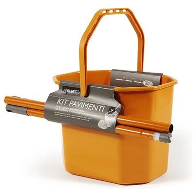 Perfetto 0469F Kit Lavapavimenti con Secchio e Mop