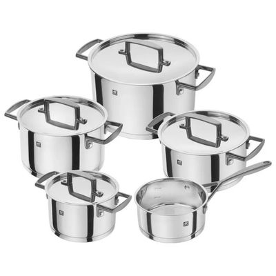 ZWILLING Bellasera Set di pentole, 5 pezzi in acciaio inox 18/10