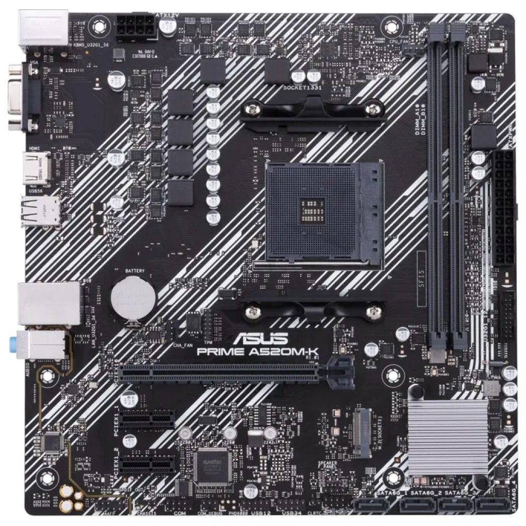 ASUS PRIME A520M-K Scheda Madre Micro-ATX AM4 ASUS PRIME A520M-K Scheda Madre Micro-ATX AM4