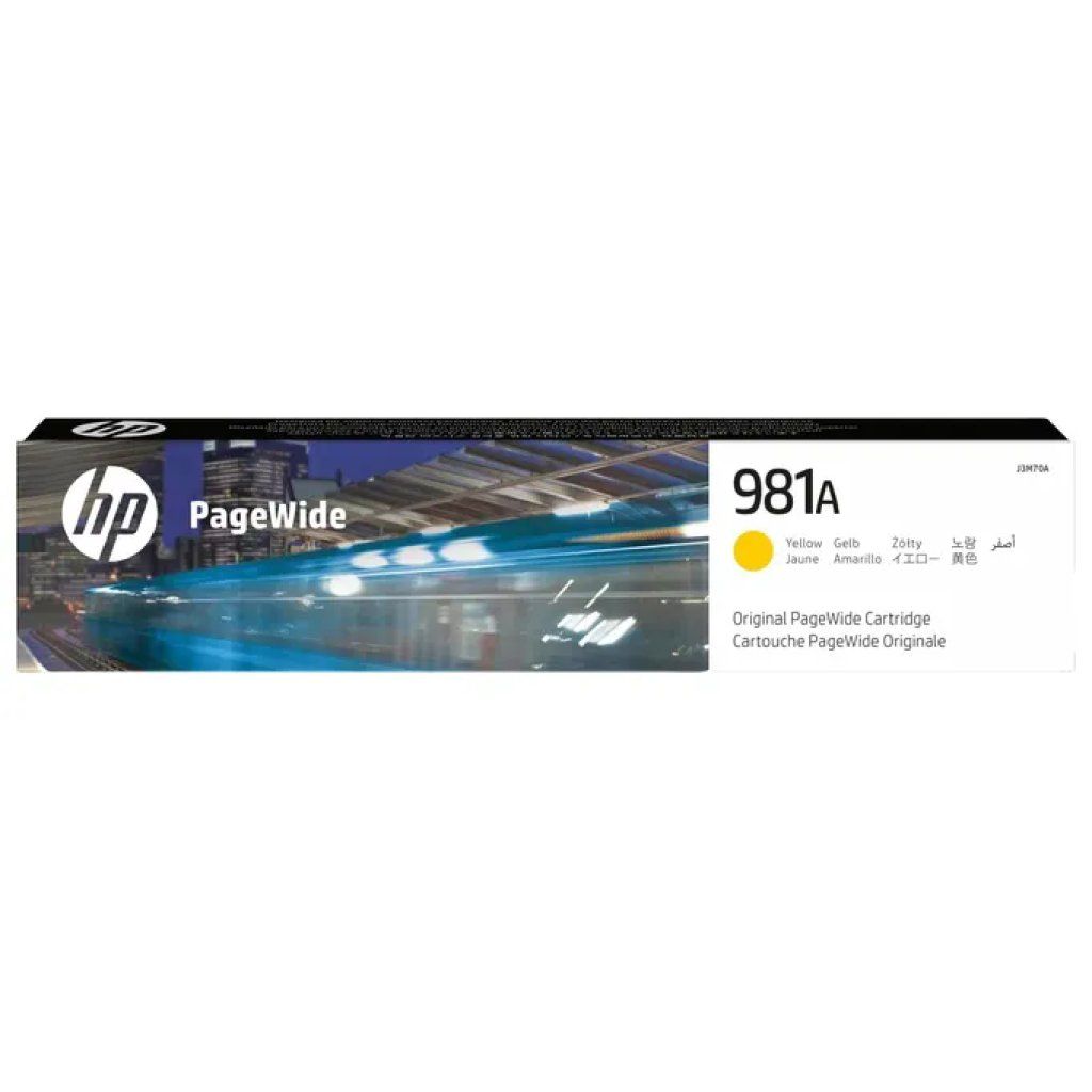 HP 981A J3M70A Cartuccia Originale Gialla, 6.000 Pagine HP 981A J3M70A Cartuccia Originale Gialla, 6.000 Pagine