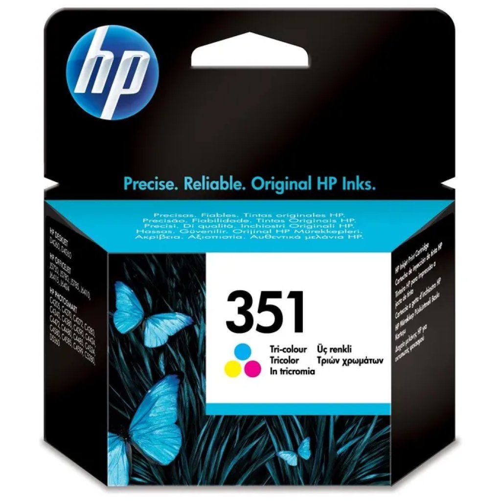HP 351 CB337EE Cartuccia Originale Tricromia – 170 Pagine
