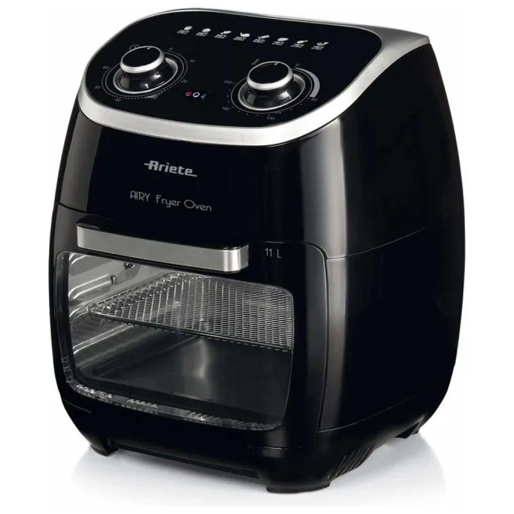 Ariete 4619 Airy Fryer Oven Friggitrice ad Aria 11 L, 2000 W, Nero