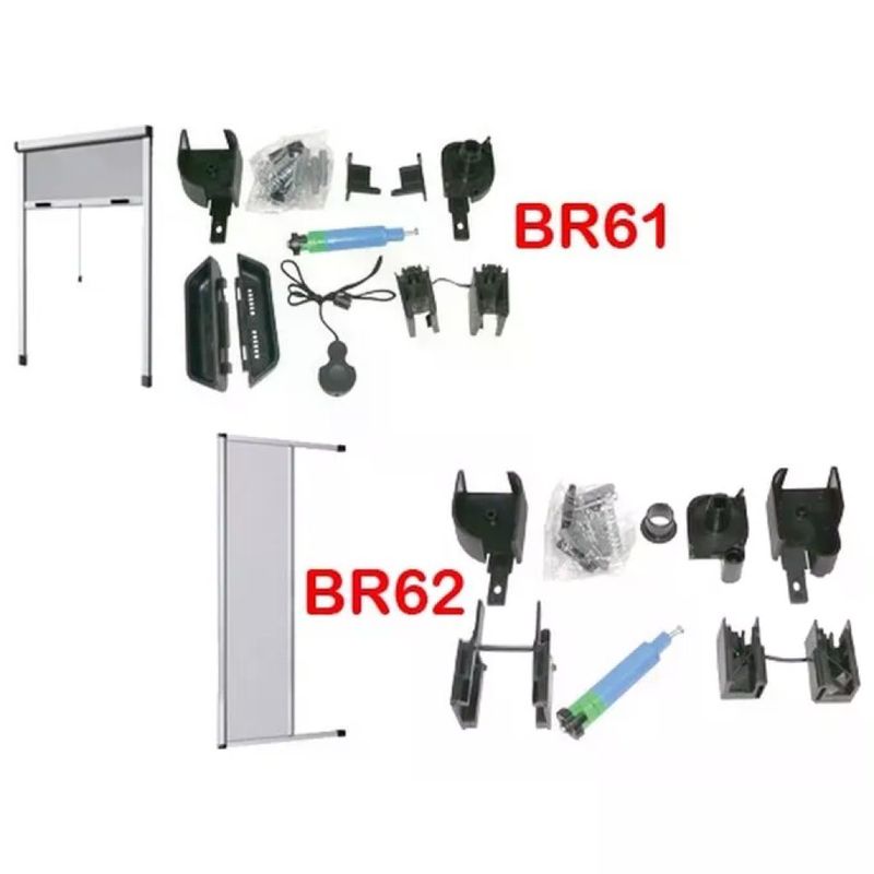 Brixo BR62 Kit di Ricambio per Zanzariera Stop Inset Orizzontale