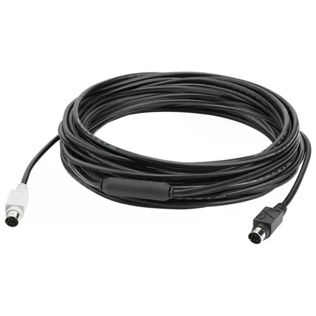 LOGITECH Cavo prolunga Logitech GROUP Mini-DIN 6 pin, 10 m, nero LOGITECH Cavo prolunga Logitech GROUP Mini-DIN 6 pin, 10 m, nero
