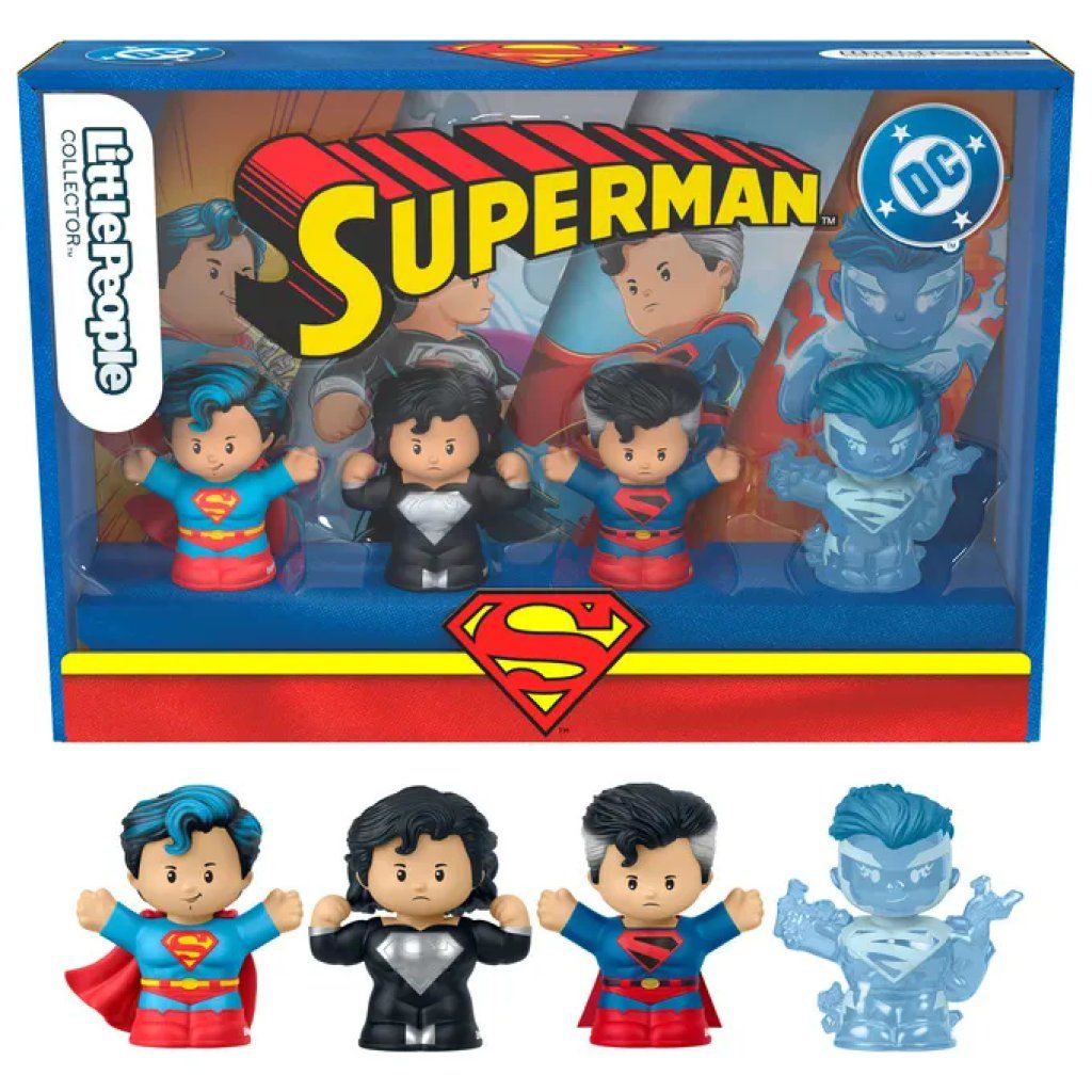 FISHER PRICE Fisher-Price Little People Collector Superman Through the Ages – Set da 4 figure FISHER PRICE Fisher-Price Little People Collector Superman Through the Ages – Set da 4 figure