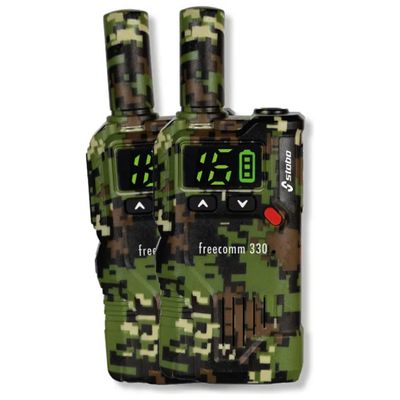 STABO FreeComm 330 Set 2 Radio PMR 446 MHz, 16 Canali, USB-C, VOX, Torcia LED STABO FreeComm 330 Set 2 Radio PMR 446 MHz, 16 Canali, USB-C, VOX, Torcia LED