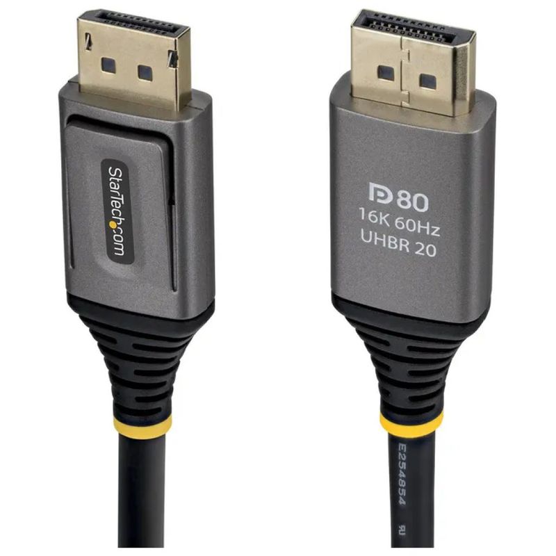 StarTech.com Cavo DisplayPort 2.1 DP80 da 1,5 m, 80 Gbit/s, 8K, 240 Hz, HDR, nero