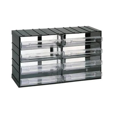 Art Plast Vario-Box ZA1628 – Cassettiera modulare a 8 cassetti grigia