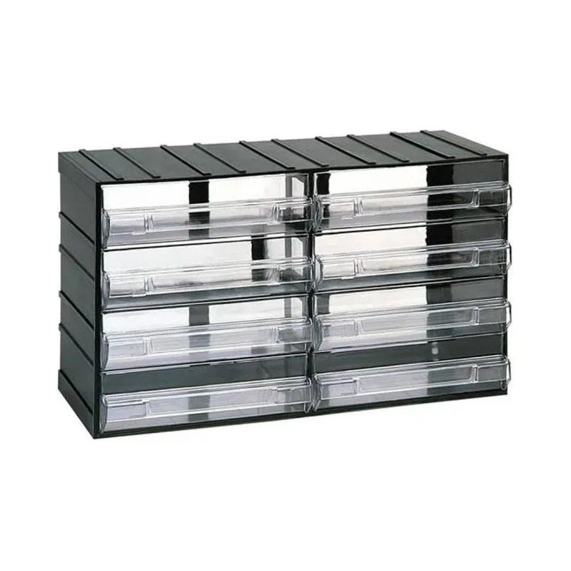 Art Plast Vario-Box ZA1628 – Cassettiera modulare a 8 cassetti grigia