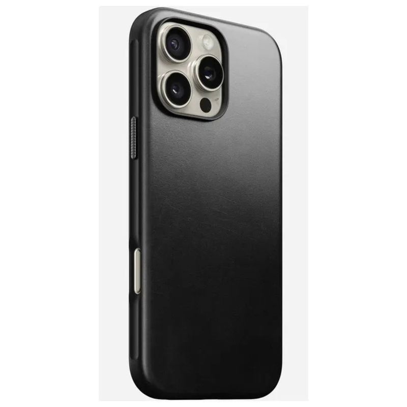 Nomad Modern Leather Case per iPhone 16 Pro Max – Nero, MagSafe