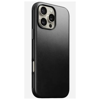 Nomad Modern Leather Case per iPhone 16 Pro Max – Nero, MagSafe