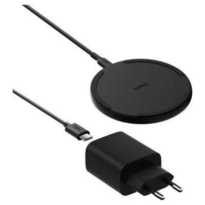 Belkin WIA012KQBK Caricatore Wireless Qi 15 W Nero Belkin WIA012KQBK Caricatore Wireless Qi 15 W Nero