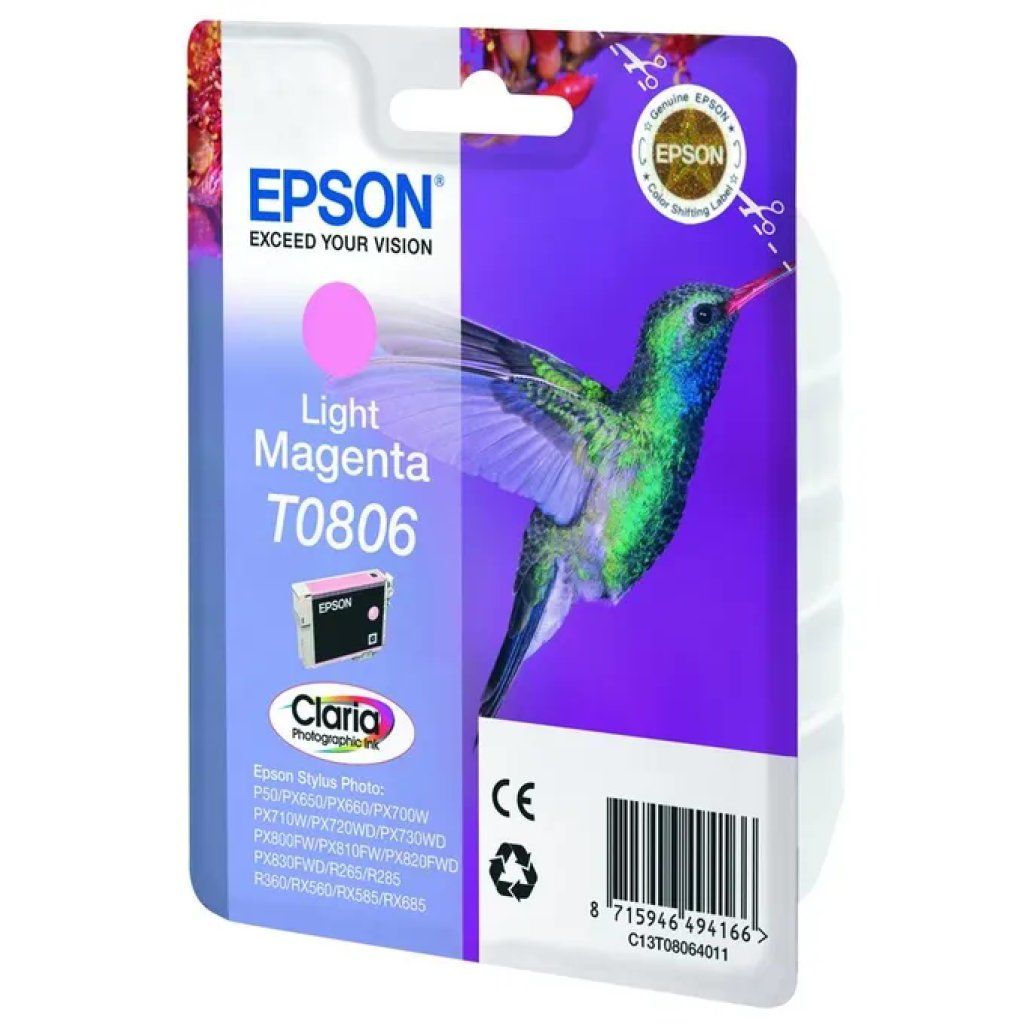 Epson Cartuccia Epson Claria T0806 Magenta Chiaro 7,4 ml