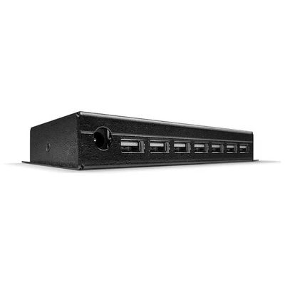 Lindy 42794 Hub USB 2.0 a 7 porte con alimentatore, cavo da 1,8 m e chassis in metallo