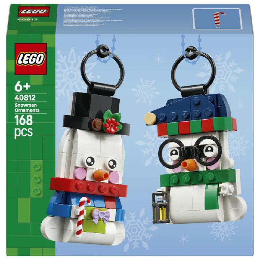 LEGO 40812 Pupazzi di Neve Ornamentali – Set da 168 Pezzi LEGO 40812 Pupazzi di Neve Ornamentali – Set da 168 Pezzi