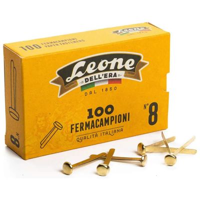 Astra fermacampioni ottonati n. 8, 38 mm – confezione da 100