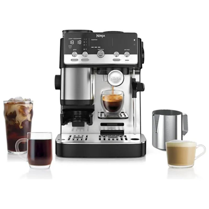 Ninja Luxe Café MINI ES301EU Macchina da Caffè con Macinatore Integrato, 1650 W, Nero