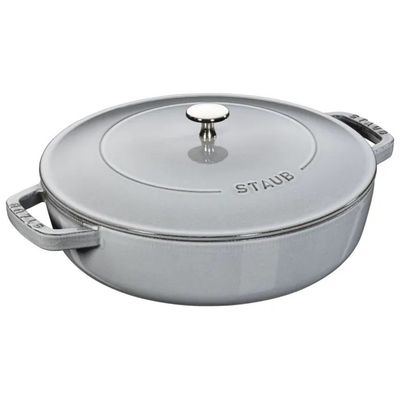 STAUB Chistera Casseruola in Ghisa 28 cm, 3,7 L – Grigio Grafite