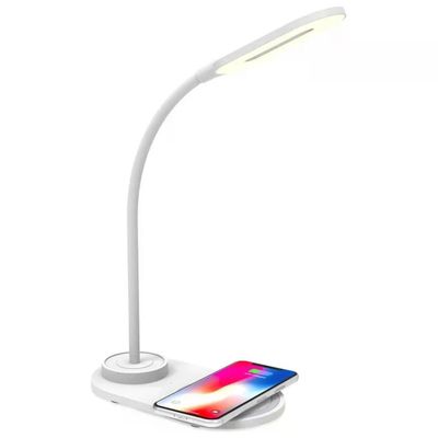 Celly WLLIGHTMINI – Lampada LED da tavolo con ricarica wireless Qi 10W, bianca Celly WLLIGHTMINI – Lampada LED da tavolo con ricarica wireless Qi 10W, bianca