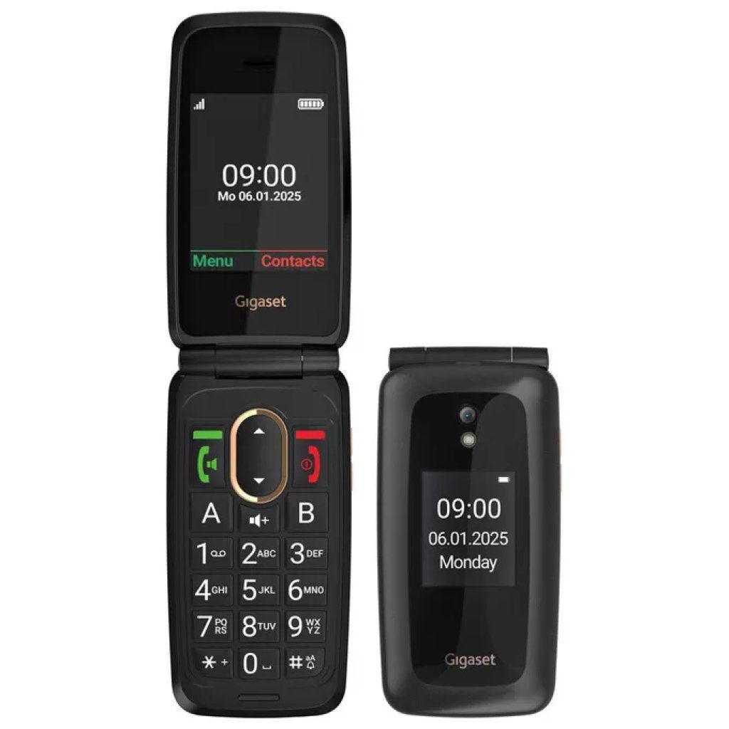 Gigaset GL795 Telefono 4G per Anziani, Tasti Grandi, SOS e Bluetooth 5.0, Nero Gigaset GL795 Telefono 4G per Anziani, Tasti Grandi, SOS e Bluetooth 5.0, Nero