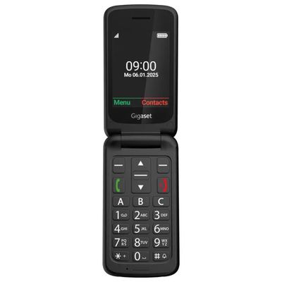 Gigaset GL595 Telefono Cellulare Senior Clamshell Nero