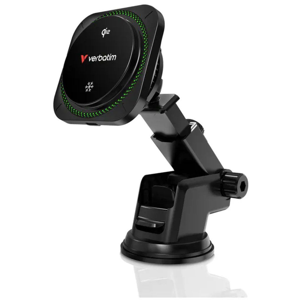 Verbatim Charge ’n’ Drive Qi2 – Caricatore magnetico wireless 15 W RGB nero