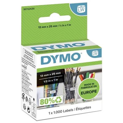 DYMO S0722530 Etichette LabelWriter Rimovibili 13 × 25 mm, 1000 pz DYMO S0722530 Etichette LabelWriter Rimovibili 13 × 25 mm, 1000 pz