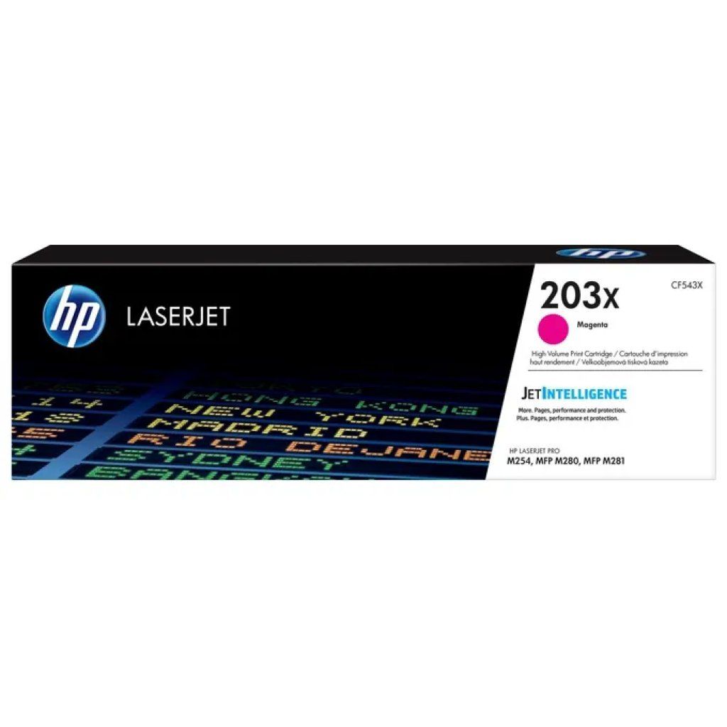HP Toner HP 203X Magenta ad Alta Capacità – CF543X HP Toner HP 203X Magenta ad Alta Capacità – CF543X