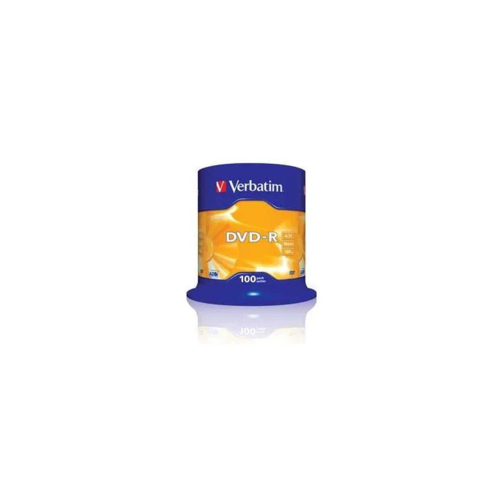 Verbatim DVD-R 4,7 GB 16x, spindle da 100 dischi Verbatim DVD-R 4,7 GB 16x, spindle da 100 dischi