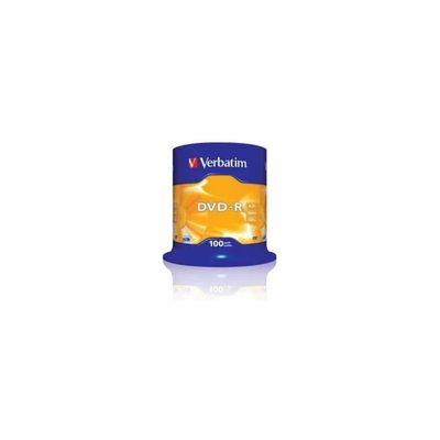 Verbatim DVD-R 4,7 GB 16x, spindle da 100 dischi Verbatim DVD-R 4,7 GB 16x, spindle da 100 dischi