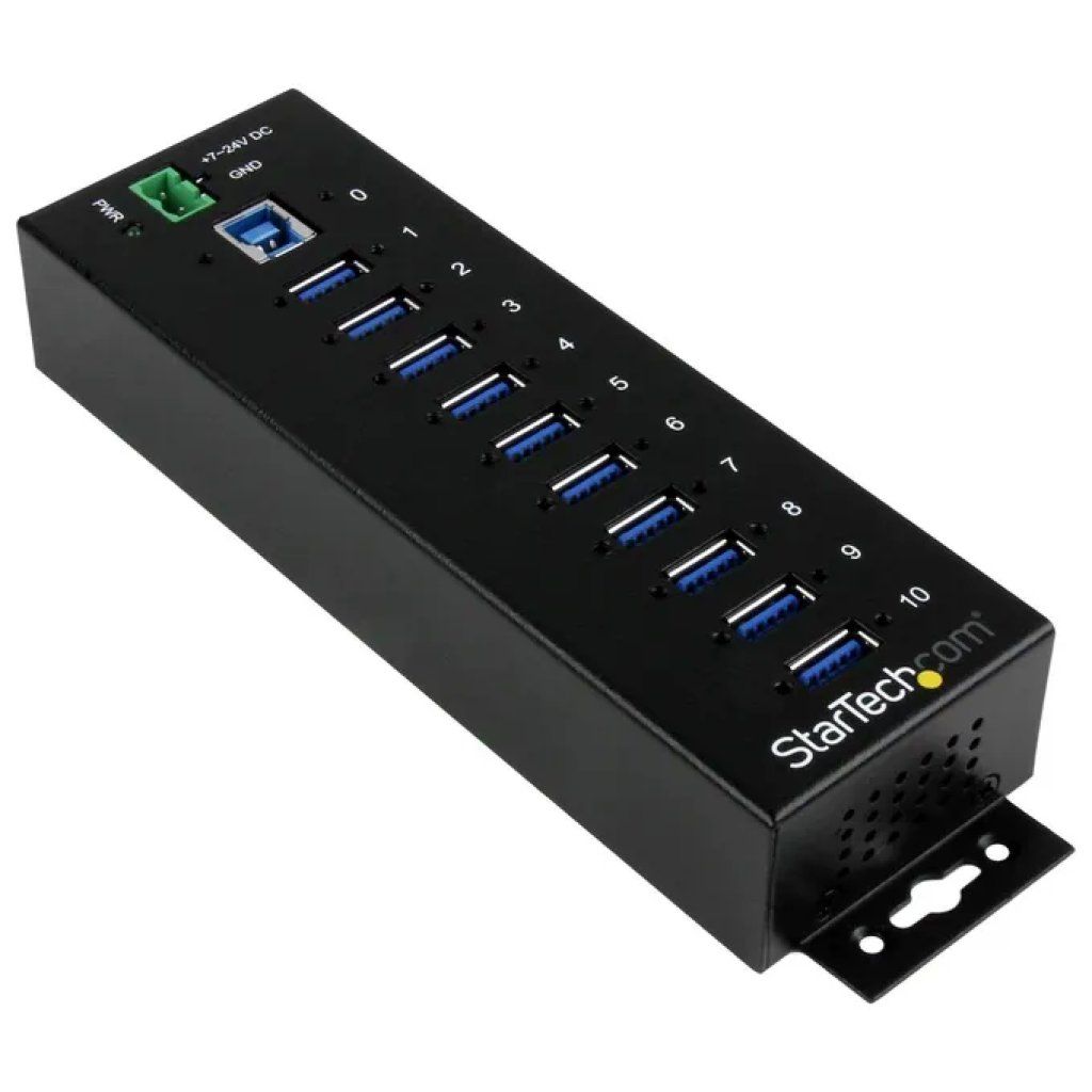 StarTech.com ST1030USBM Hub USB 3.0 industriale a 10 porte, 5 Gbps StarTech.com ST1030USBM Hub USB 3.0 industriale a 10 porte, 5 Gbps