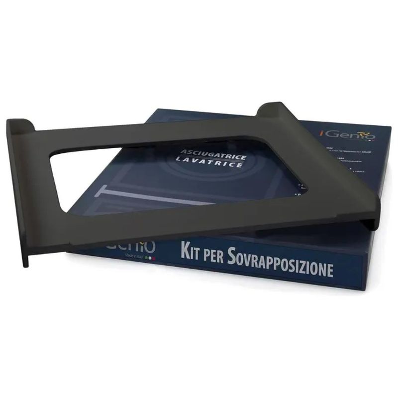 I-GENIO IGENIO 997 Kit Universale di Sovrapposizione Lavatrice e Asciugatrice 60 × 60 cm, Antracite