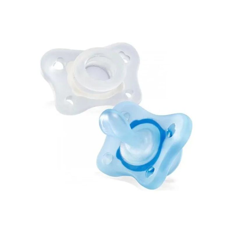 Chicco PhysioForma Gommotti Dual Soft 2-6 Mesi, Set da 2
