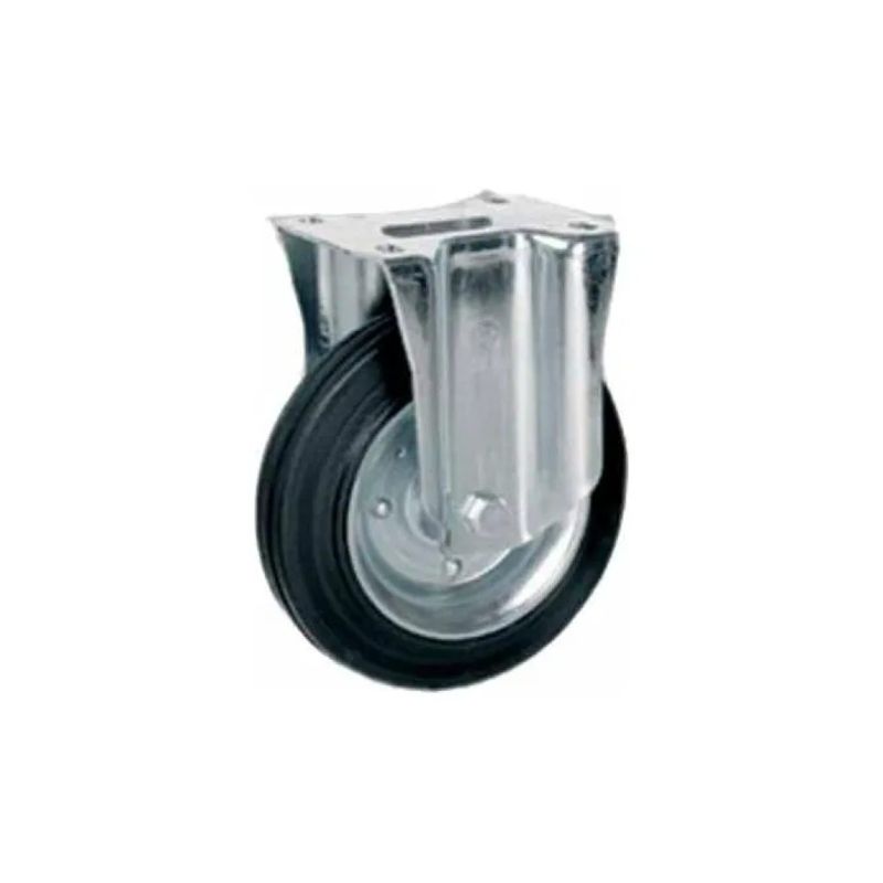 Tellure Rota Ruota in Gomma Nera 18 cm con Supporto