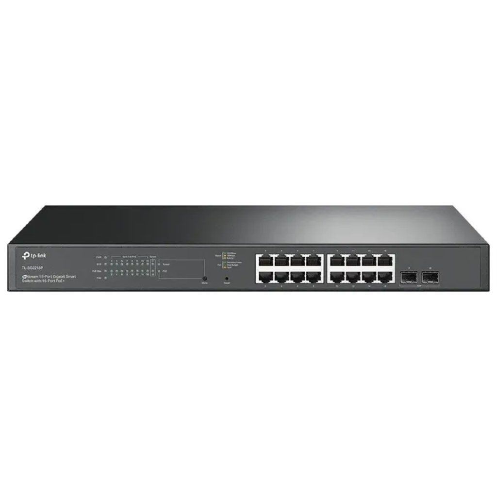 TP-Link TL-SG2218P Switch Gestito PoE+ 16 Porte Gigabit con 2 Slot SFP TP-Link TL-SG2218P Switch Gestito PoE+ 16 Porte Gigabit con 2 Slot SFP