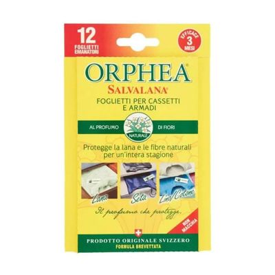 Orphea Salvalana Antitarme al Cedro della Virginia, 12 foglietti