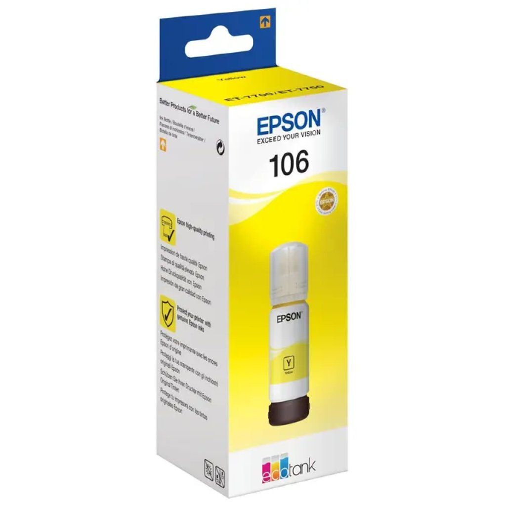 Epson 106 EcoTank Inchiostro Giallo 70 ml Epson 106 EcoTank Inchiostro Giallo 70 ml